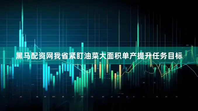 黑马配资网我省紧盯油菜大面积单产提升任务目标
